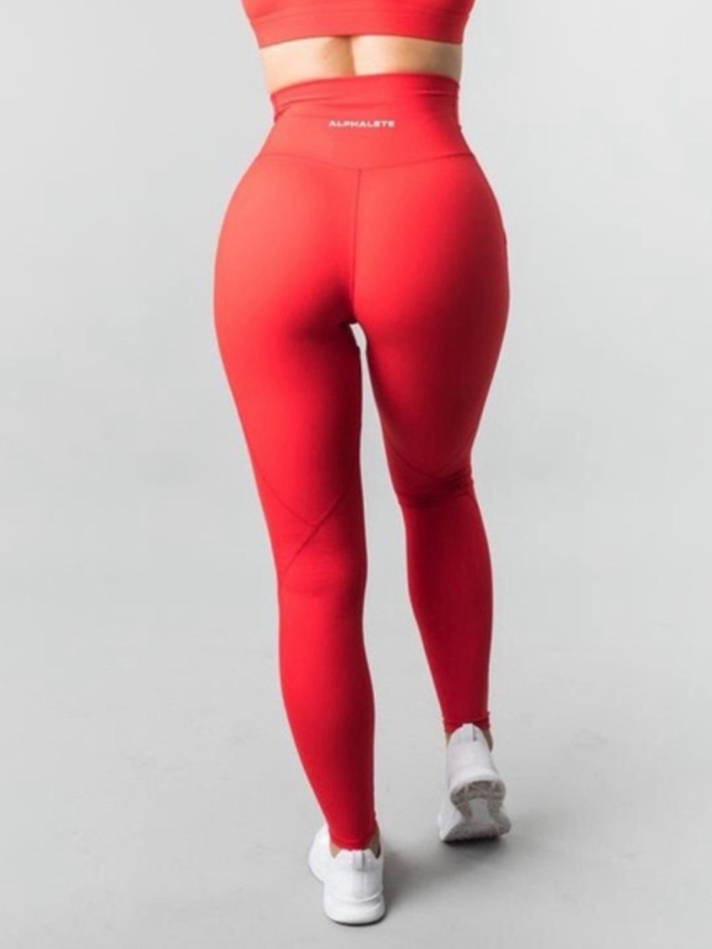 Alphalete Women’s Red Surface Pocket Leggings‎ XS NWOT